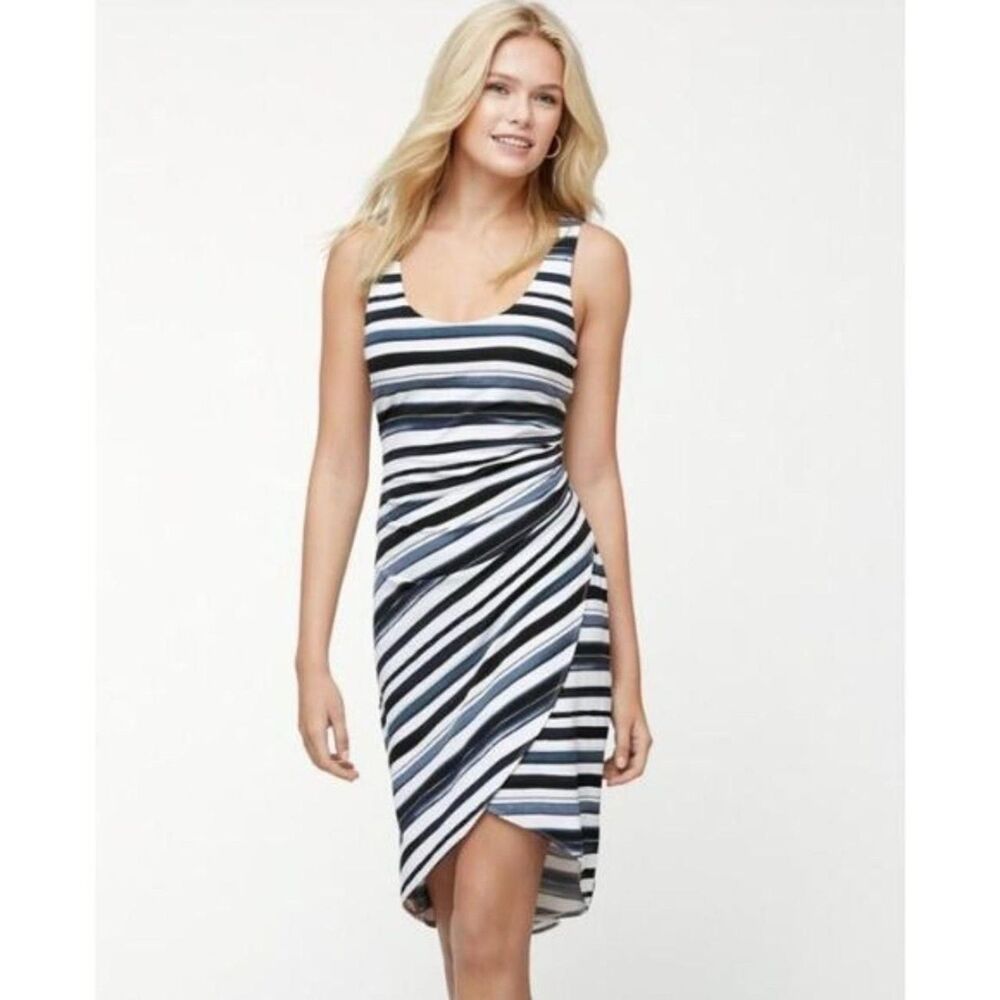 Tommy Bahama Aquarelle Stripe Sleeveless Midi Dress